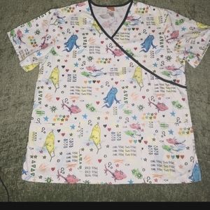 Dr. Seuss Scrub Top